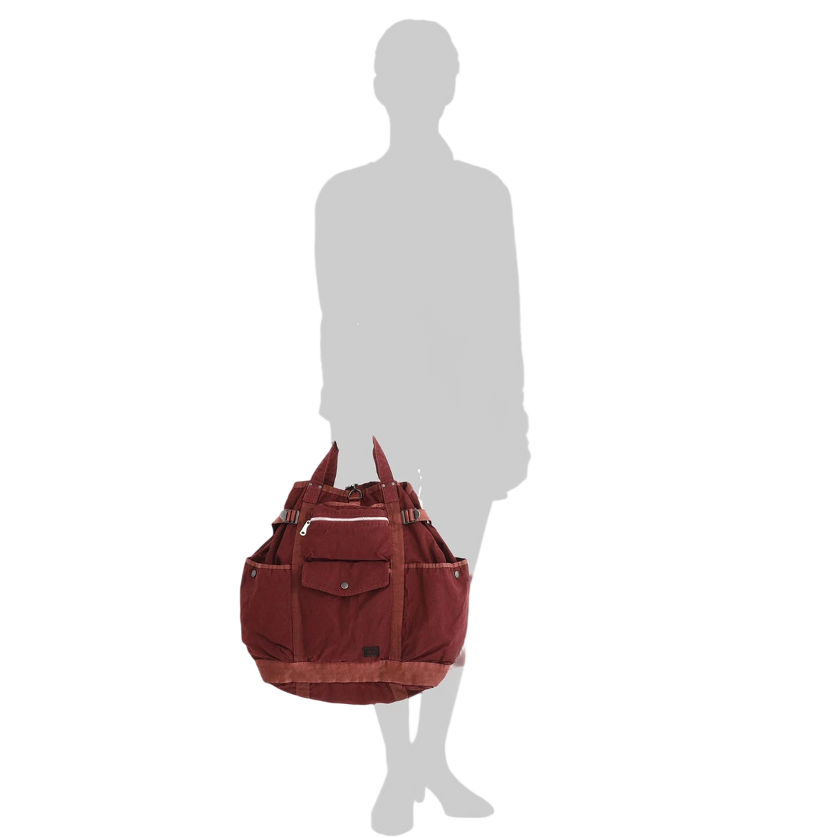 Porter-Yoshida and Co Crag 2 Way Rucksack Khaki - View 3