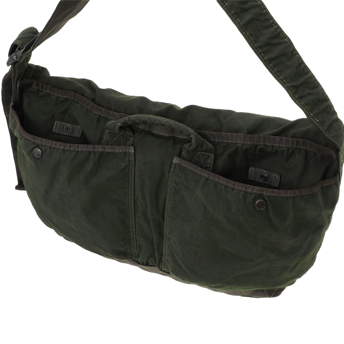 Porter-Yoshida and Co Crag Messenger Bag L Khaki - View 5