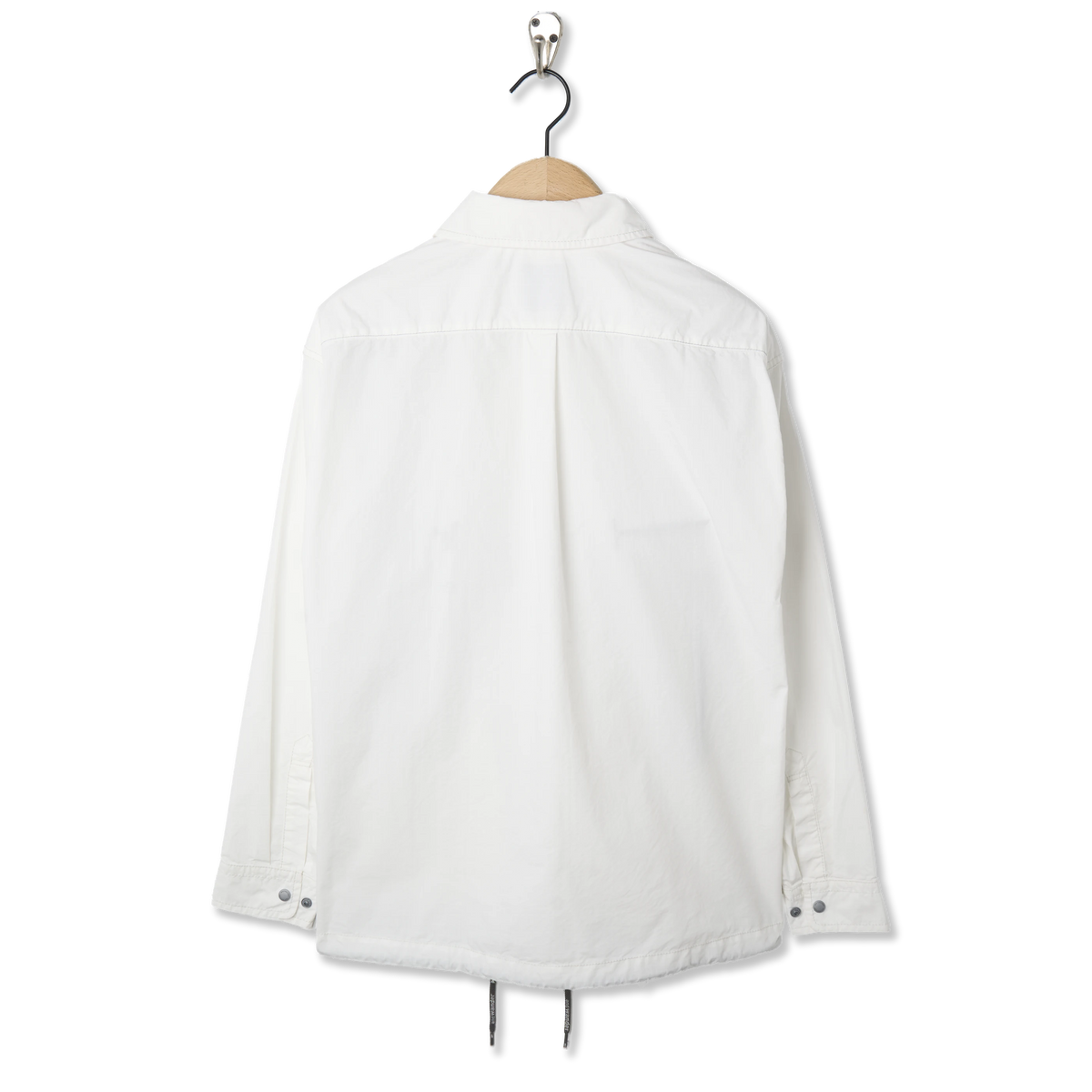 And Wander Cordura Cotton Rip Shirt Jacket White - Back