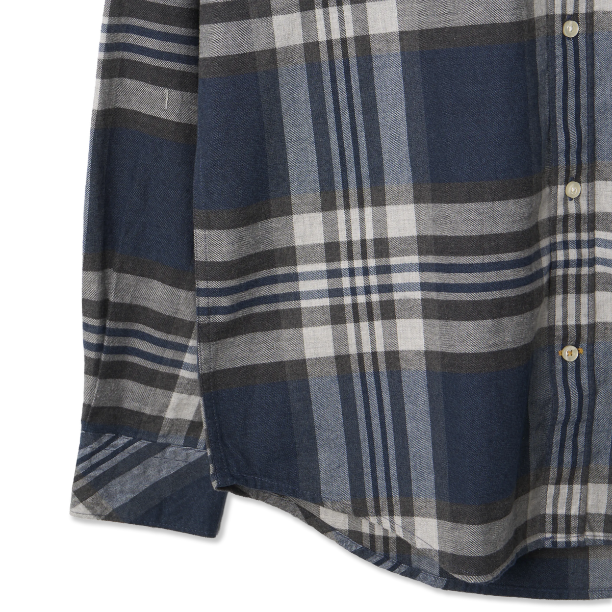 Barbour Dovedale Tailored Checked Shirt Grey Marl - Detail 4