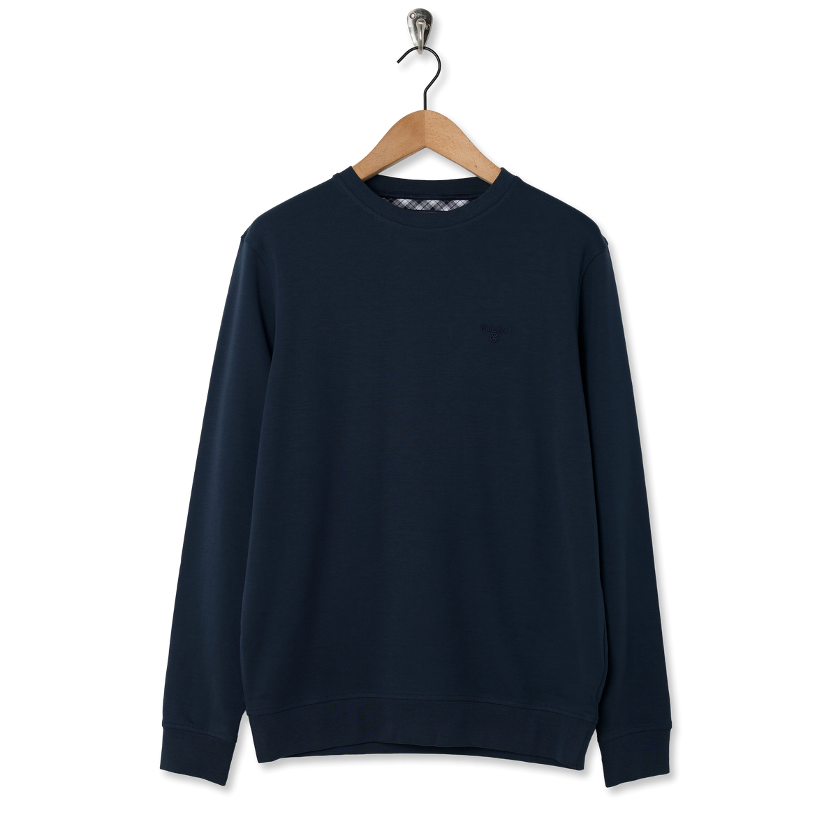 Barbour Lambeth Interlock Sweatshirt Navy - Front