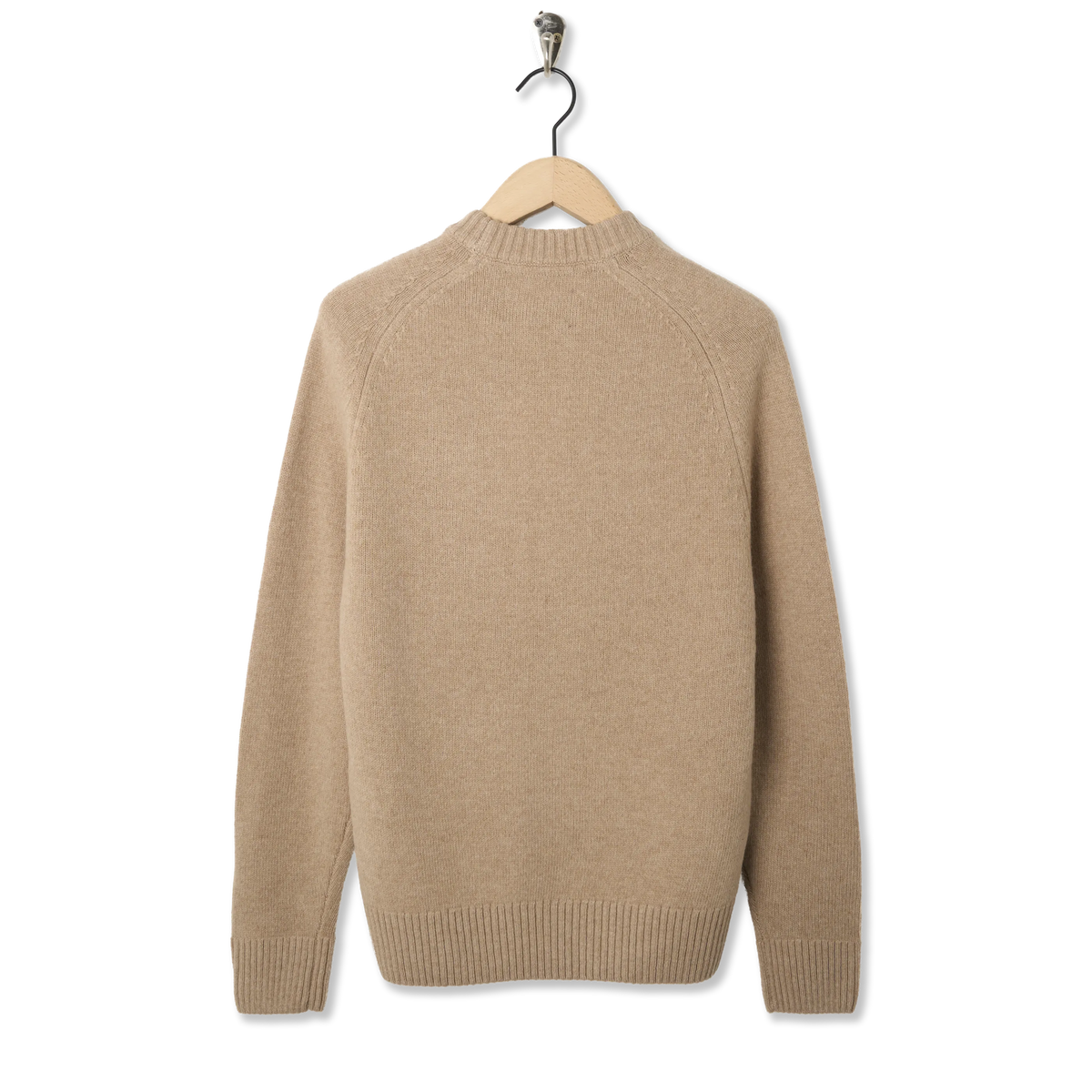 Barbour Newtown Crew Neck Sweater Washed Stone - Back