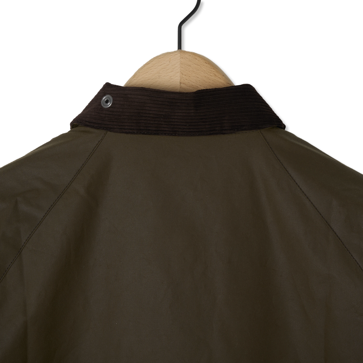 Barbour Short Bedale Wax Jacket Brown - Detail 7