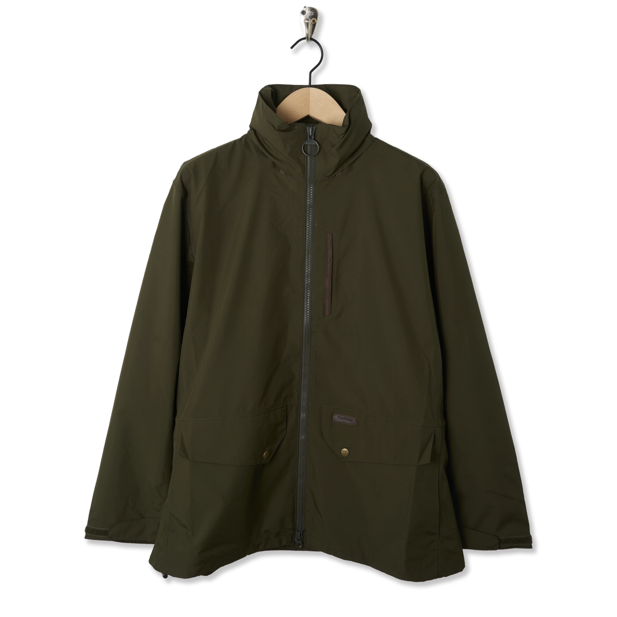 Barbour Uldale Waterproof Jacket Olive - Front