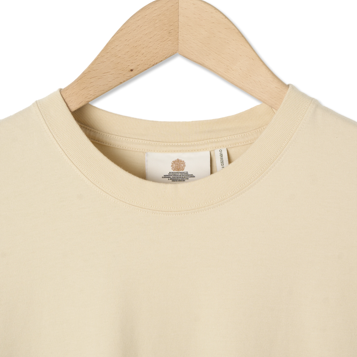 Barbour Ursula Oversized Graphic T-Shirt Fog - Detail 2