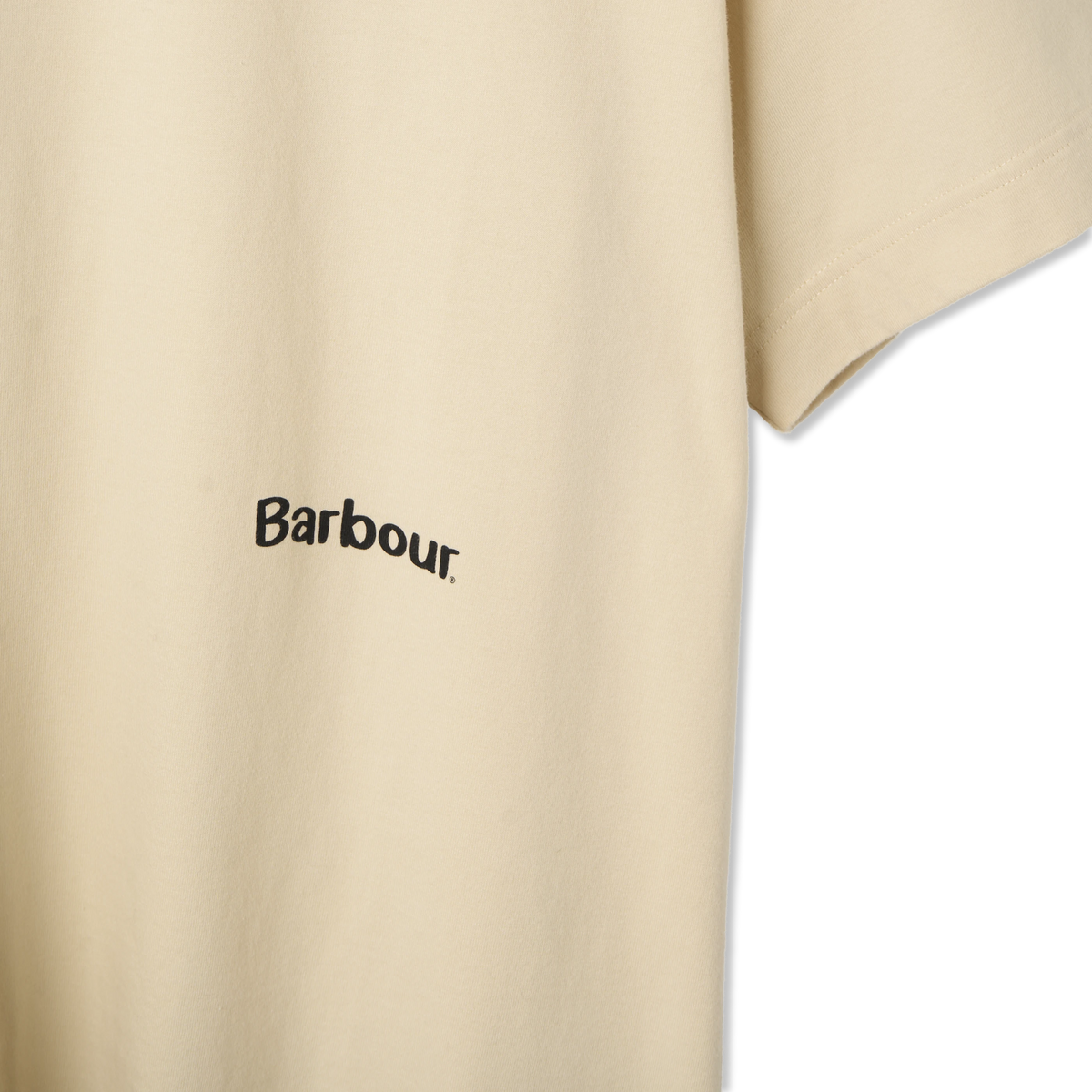 Barbour Ursula Oversized Graphic T-Shirt Fog - Detail 4