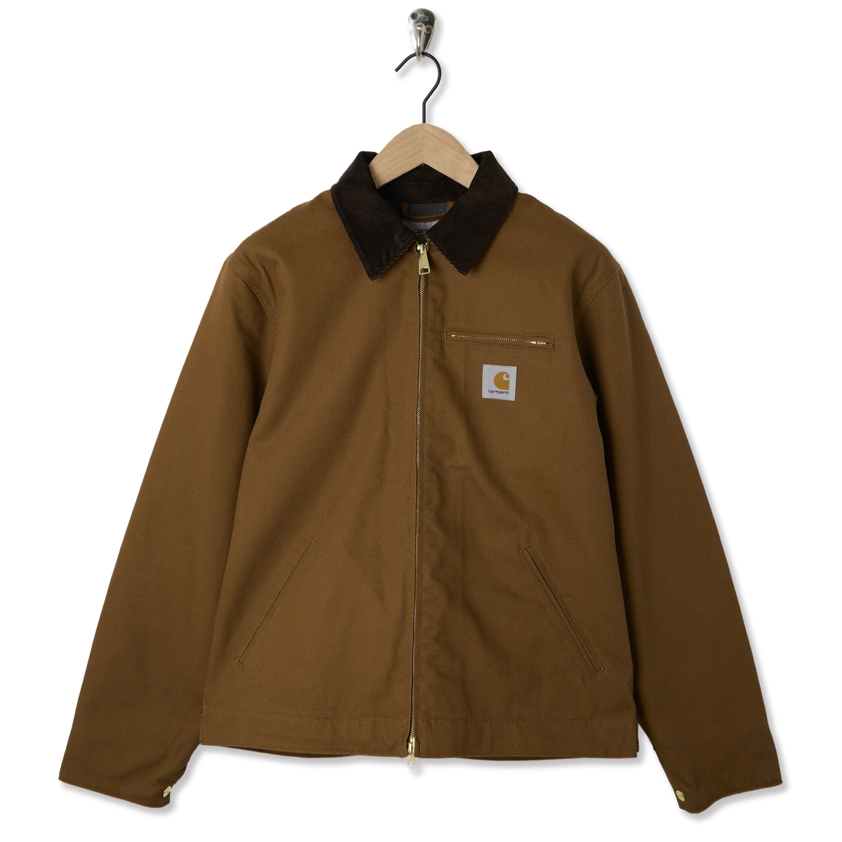 Carhartt WIP Detroit Jacket Hamilton Brown / Tobacco Rigid - Front