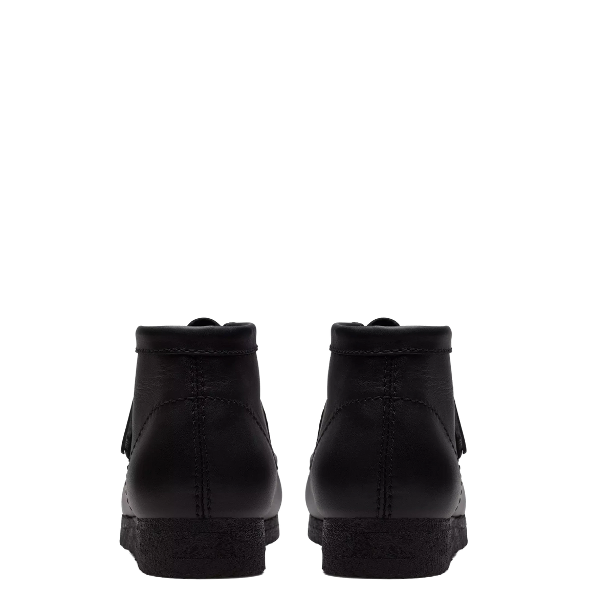 Clarks Wallabee Boot Black Leather - View 4