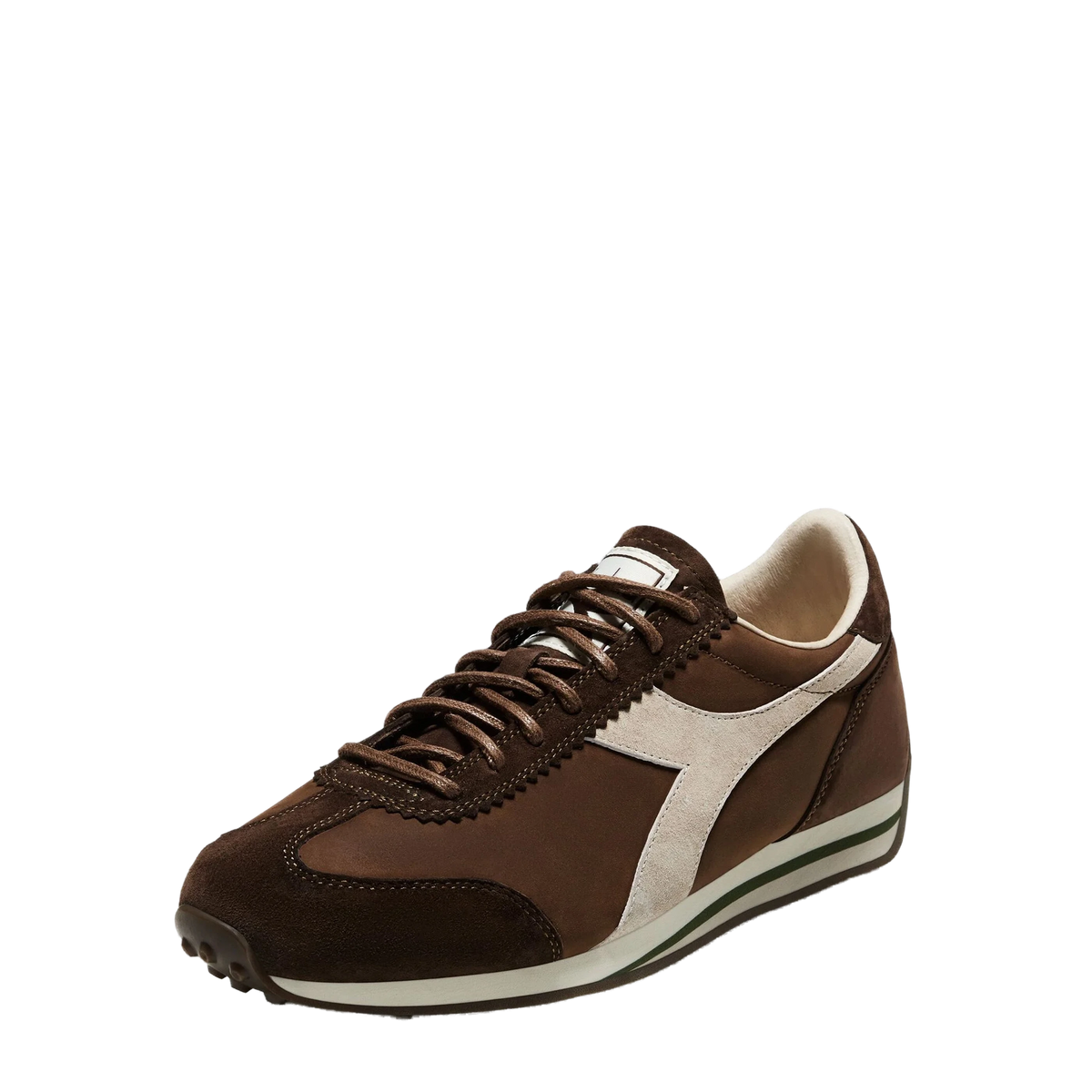 Diadora Rally Waxed Trainer Brown Chestnut - View 2