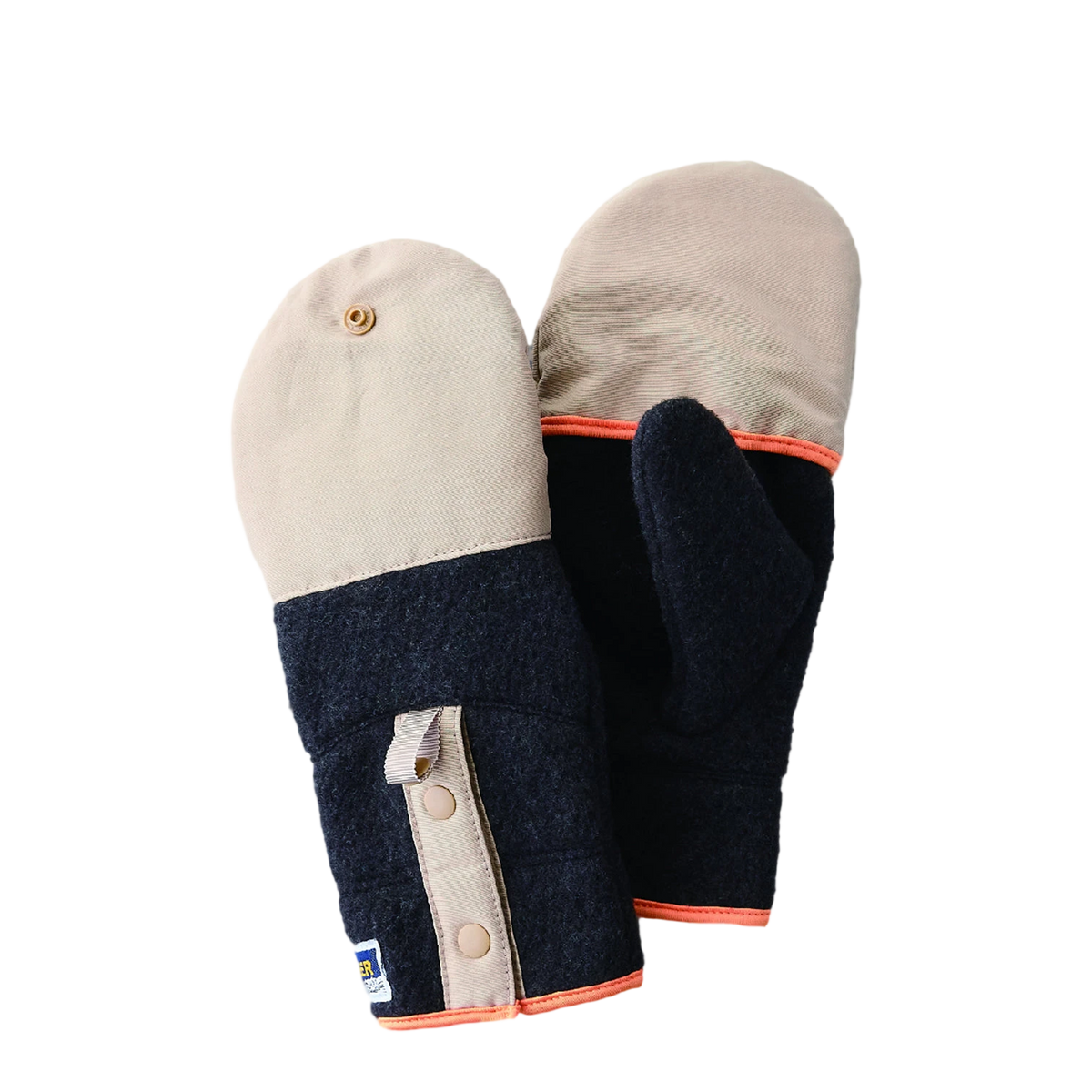 Elmer Gloves Recycled Wool Fleece Flip Top Glove Khaki