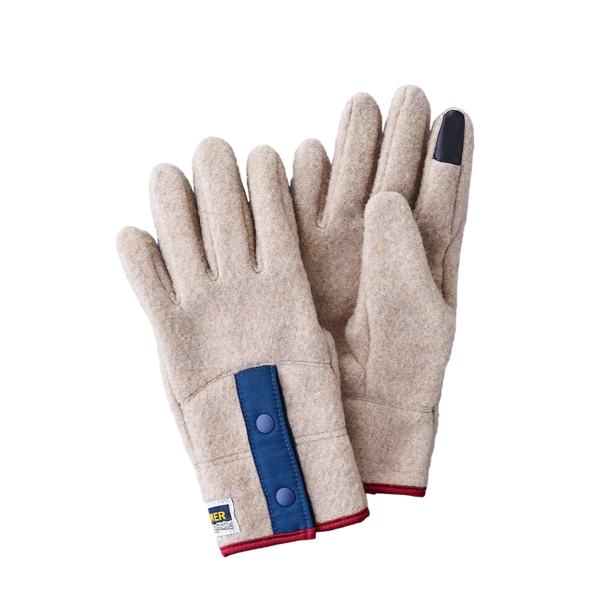 Elmer Gloves Recycled Wool Fleece Glove Camel