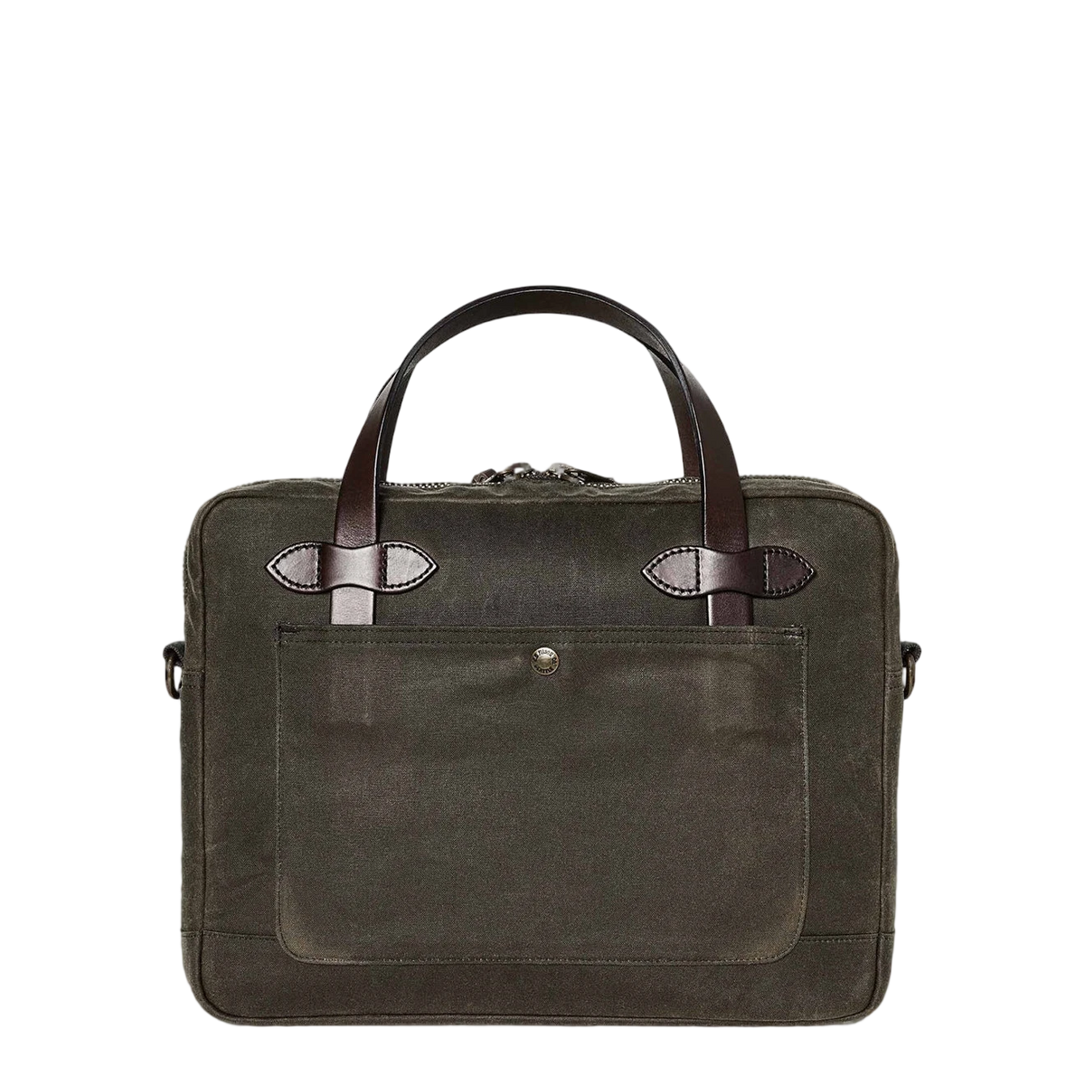 Filson Tin Cloth Compact Briefcase Otter Green - View 2