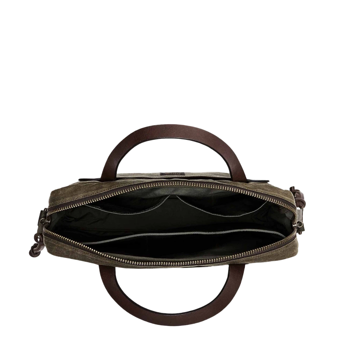 Filson Tin Cloth Compact Briefcase Otter Green - View 4