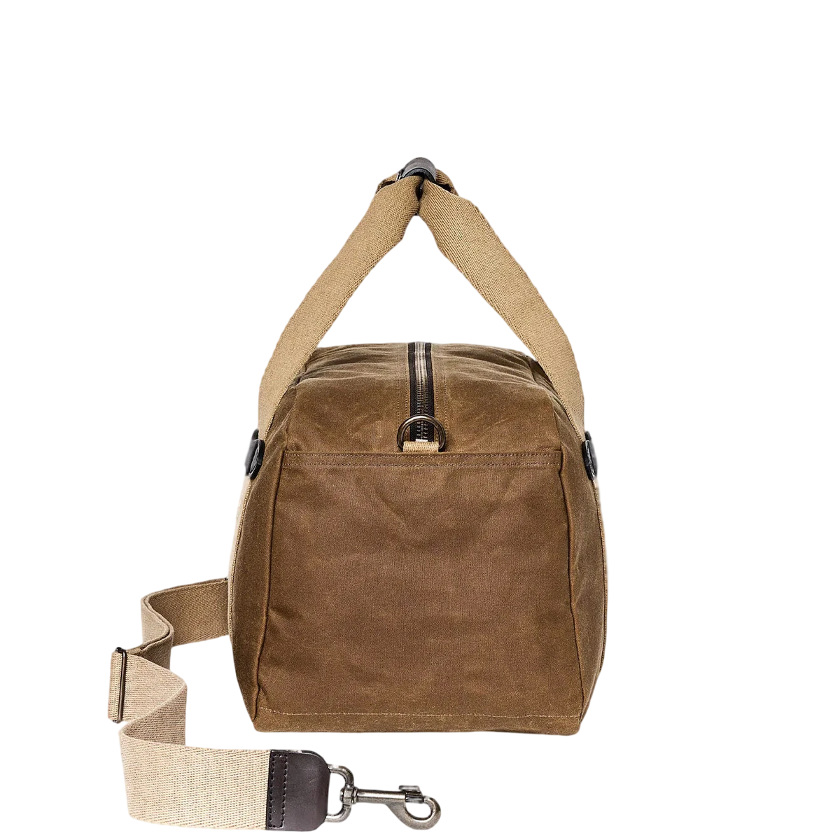 Filson Tin Cloth Small Duffle Bag Dark Tan - View 3