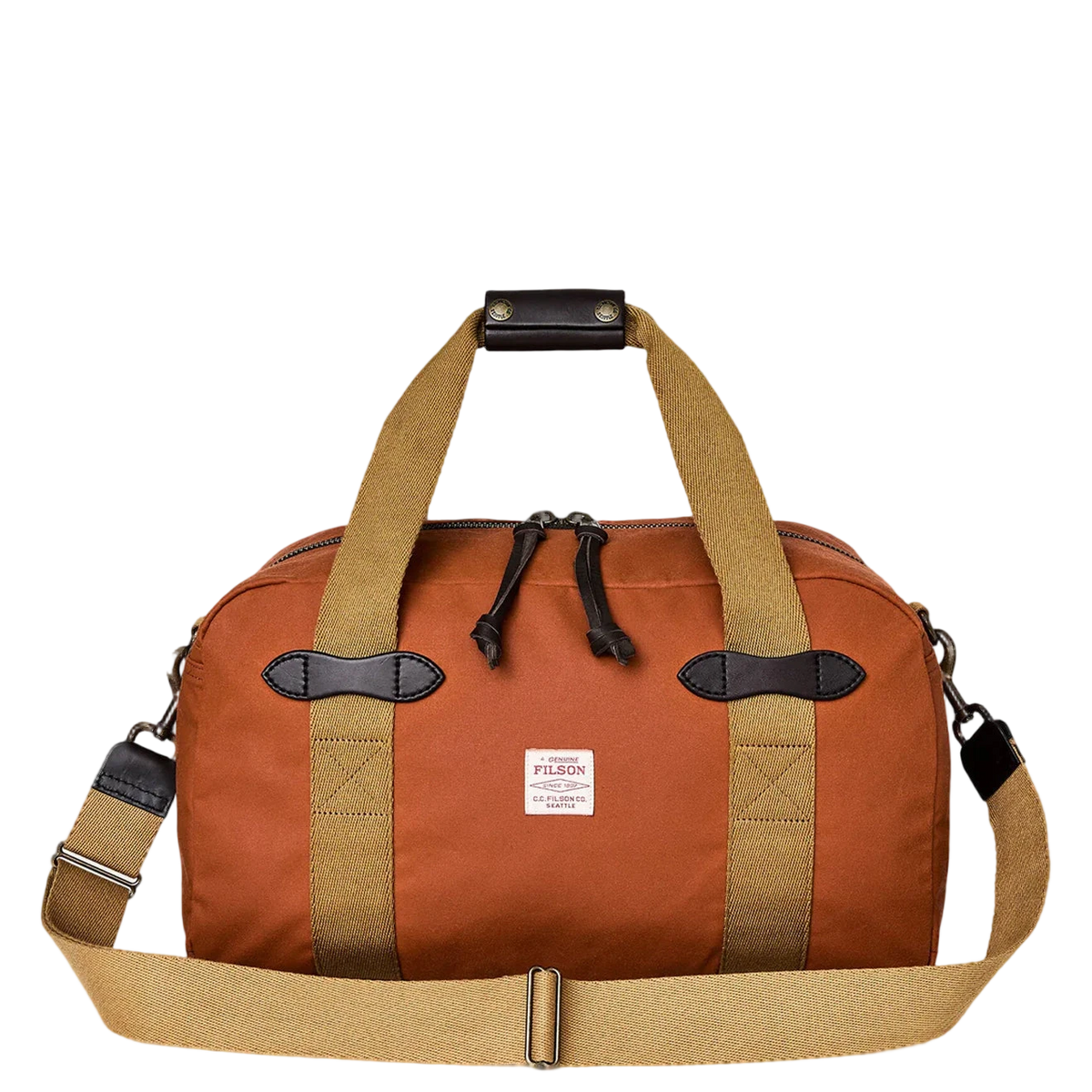 Filson Tin Cloth Small Duffle Bag Rust - View 1