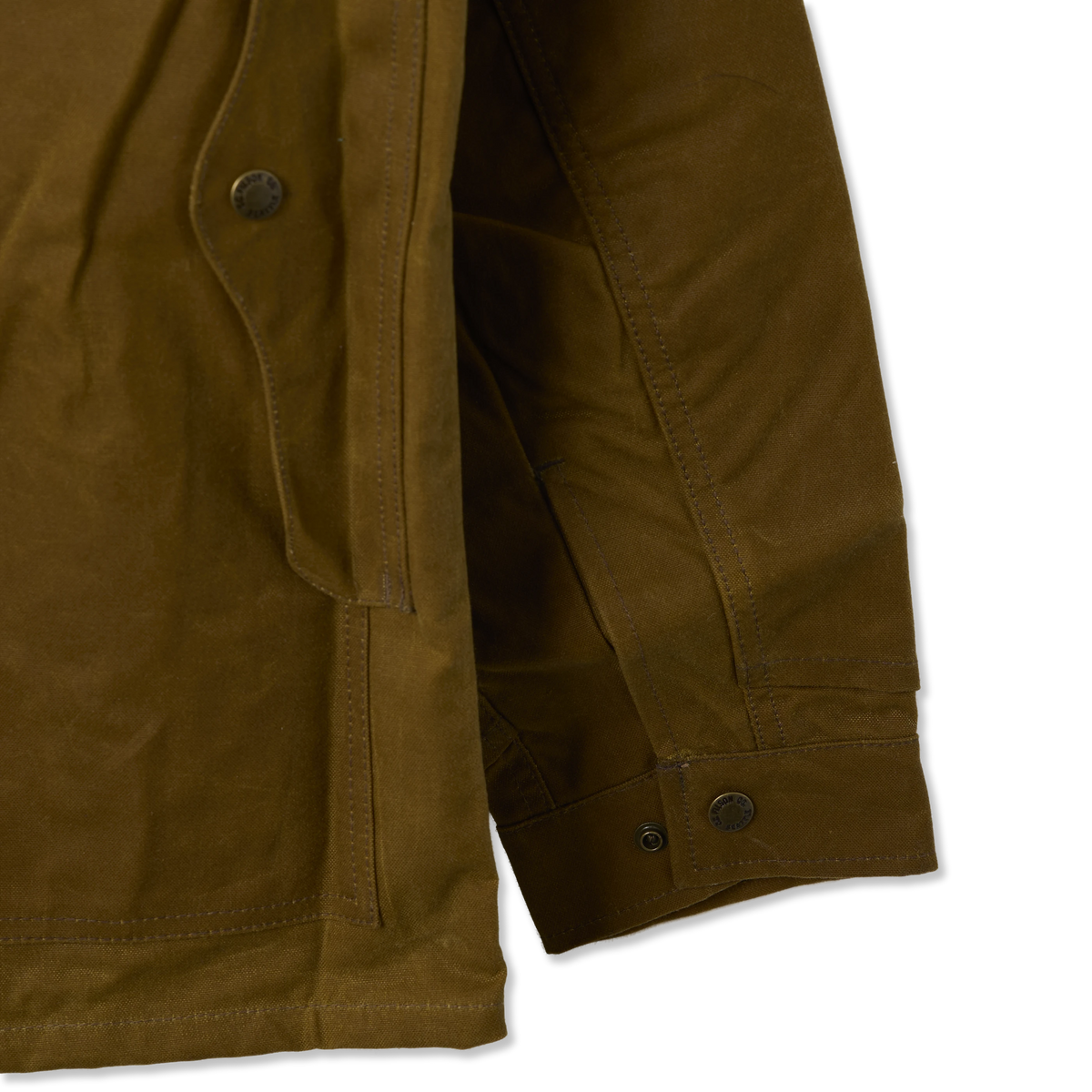 Filson Lined Tin Cruiser Jacket Dark Tan - Detail 5