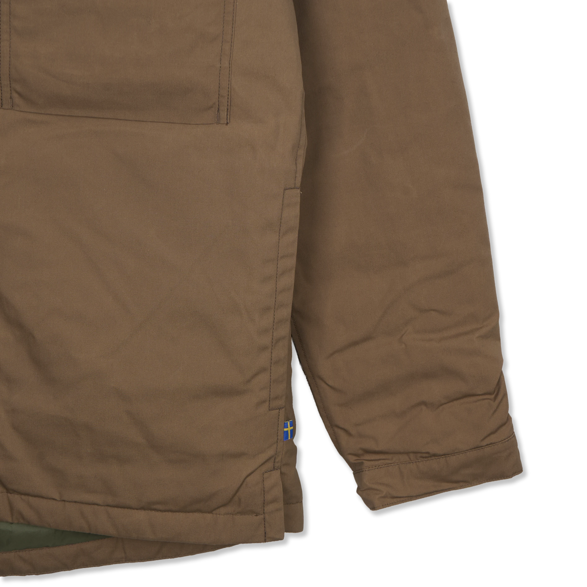 Fjallraven Ovik Down Shirt Jacket Wood Brown - Detail 4