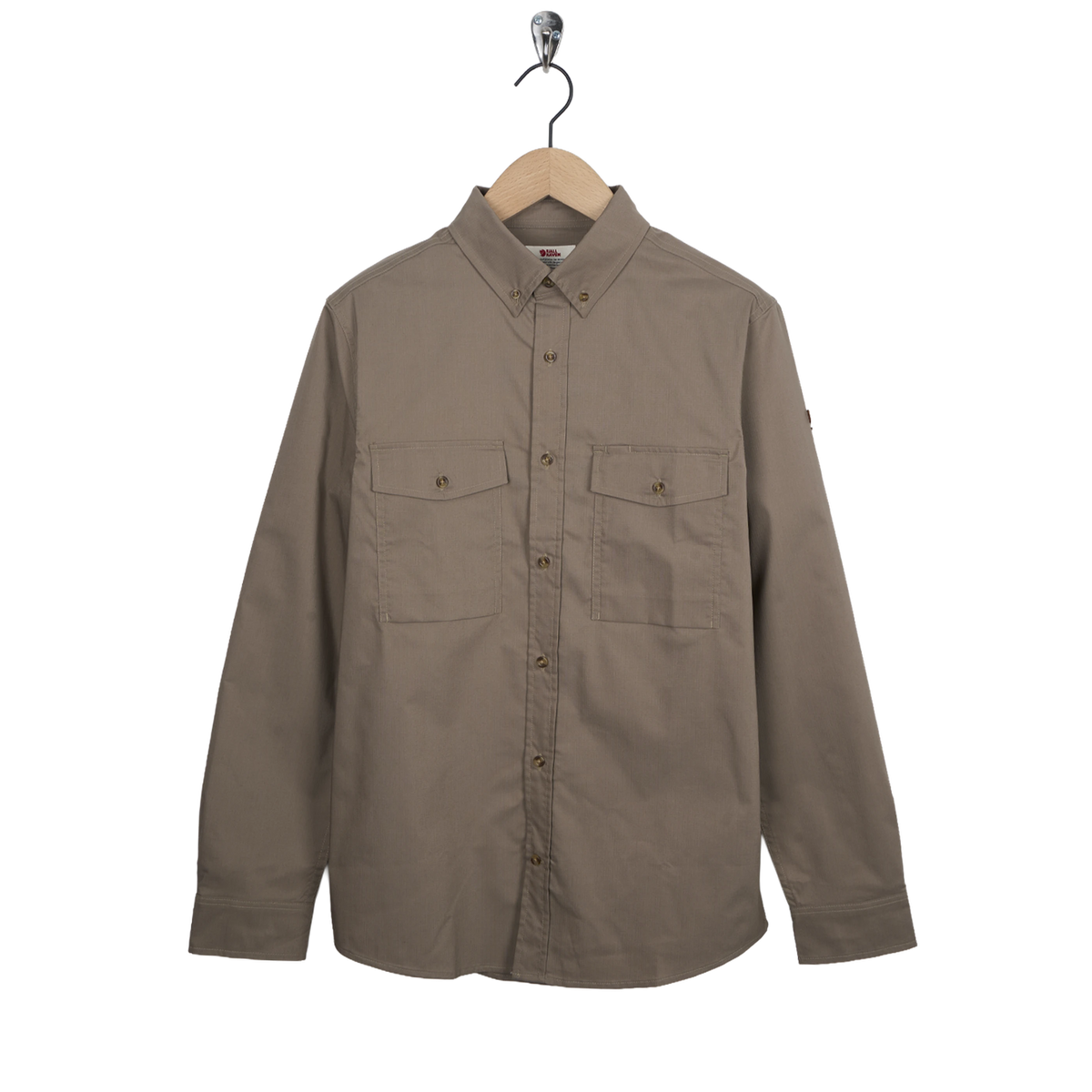 Fjallraven Ovik G-1000 L/S Shirt Suede Brown - Front