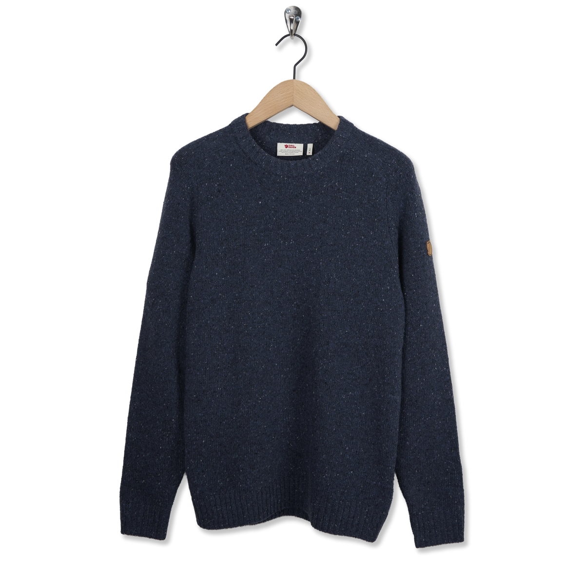 Fjallraven Ovik Neps Knit Sweater Dark Navy - Front