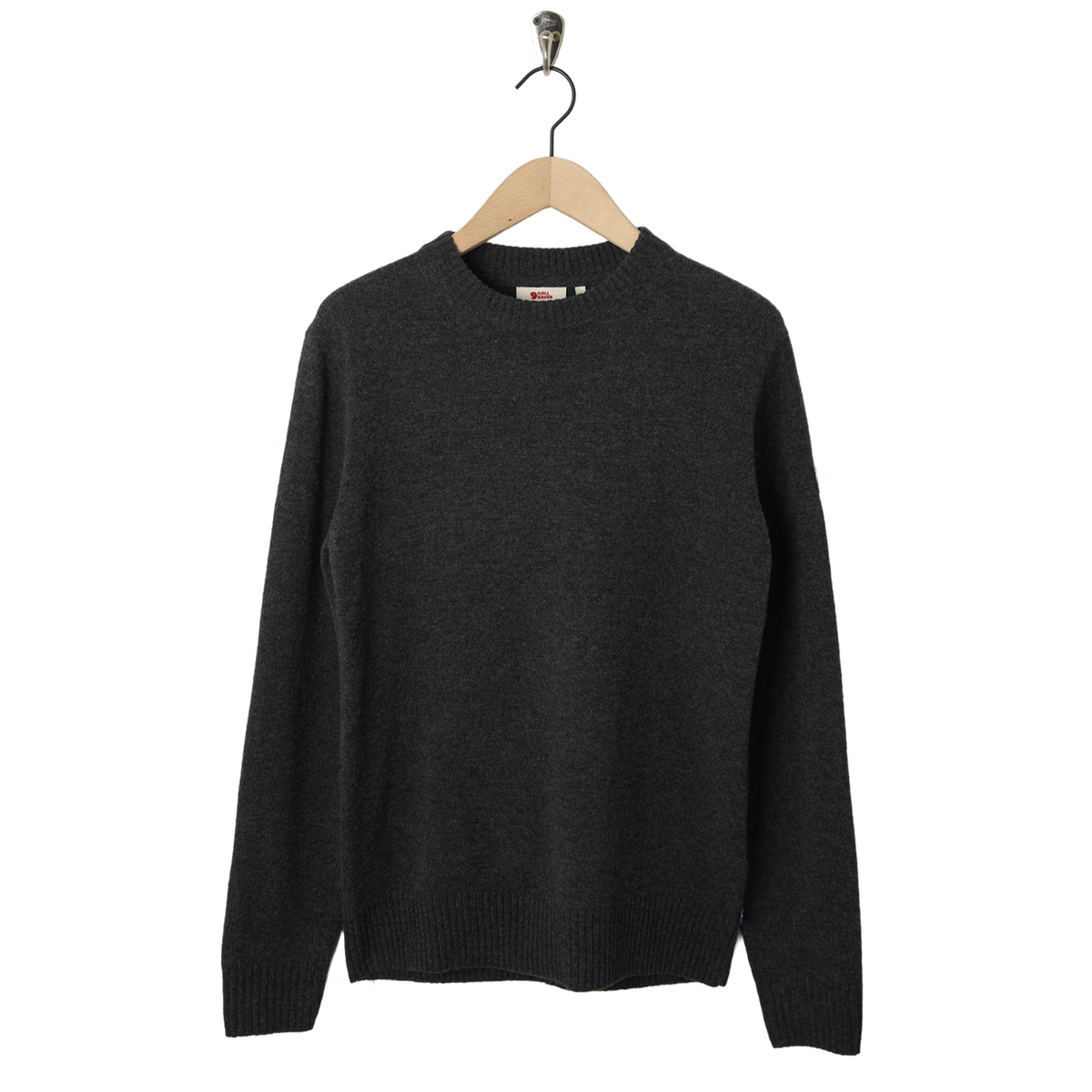 Fjallraven Ovik Round-neck Sweater Dark Grey - Front