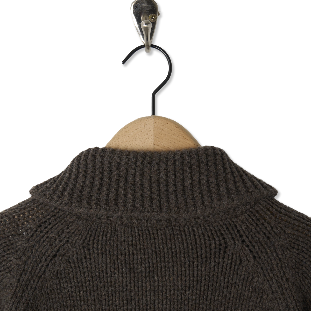 Frizmworks Heavy Cowichan Zipup Cardigan Sephia - Detail 5