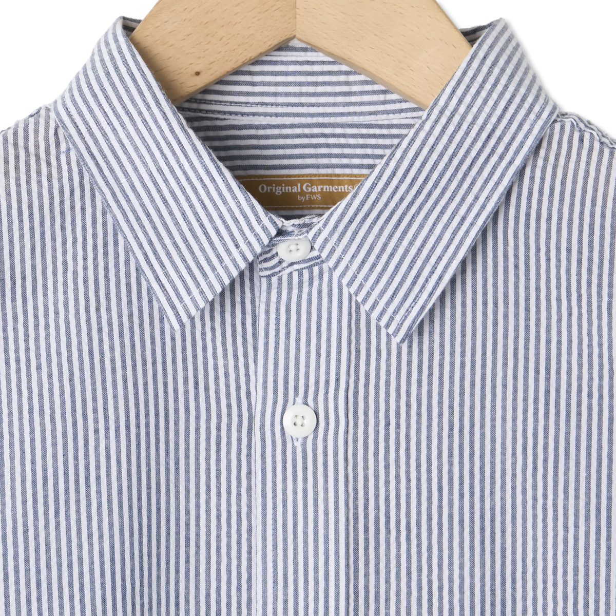 Frizmworks OG Stripe Seersucker Half Shirt Blue - Detail 4