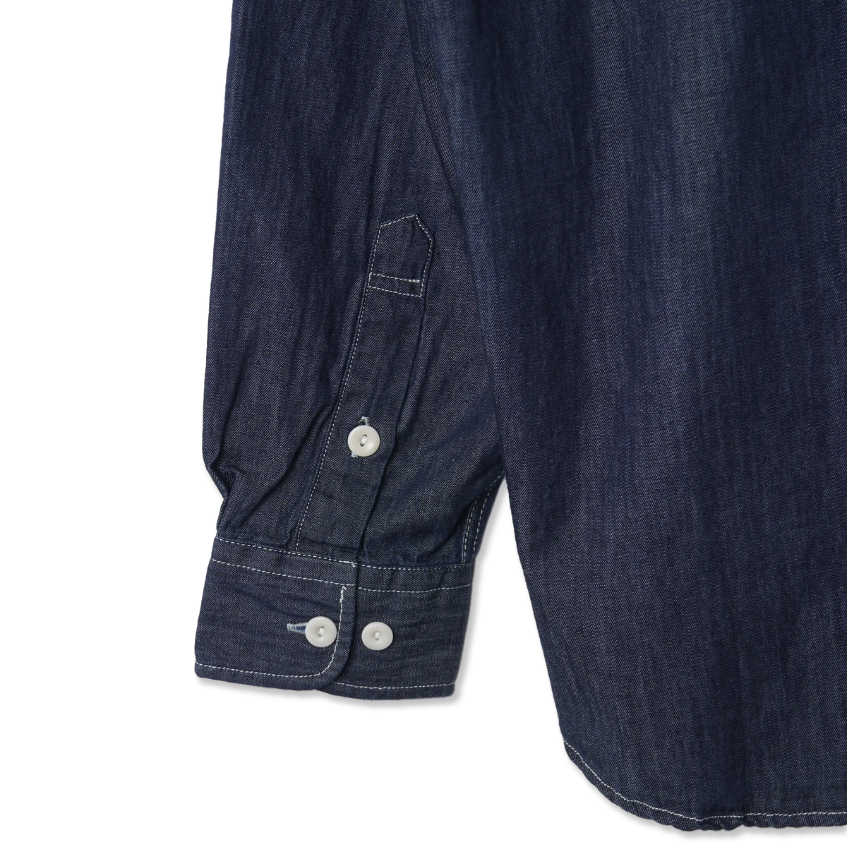 Frizmworks Utility Flap Pocket Denim Work Shirt Indigo - Detail 1