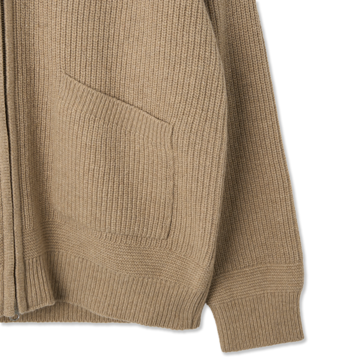 Frizmworks Wool Deck Zipup Cardigan Oatmeal - Detail 2