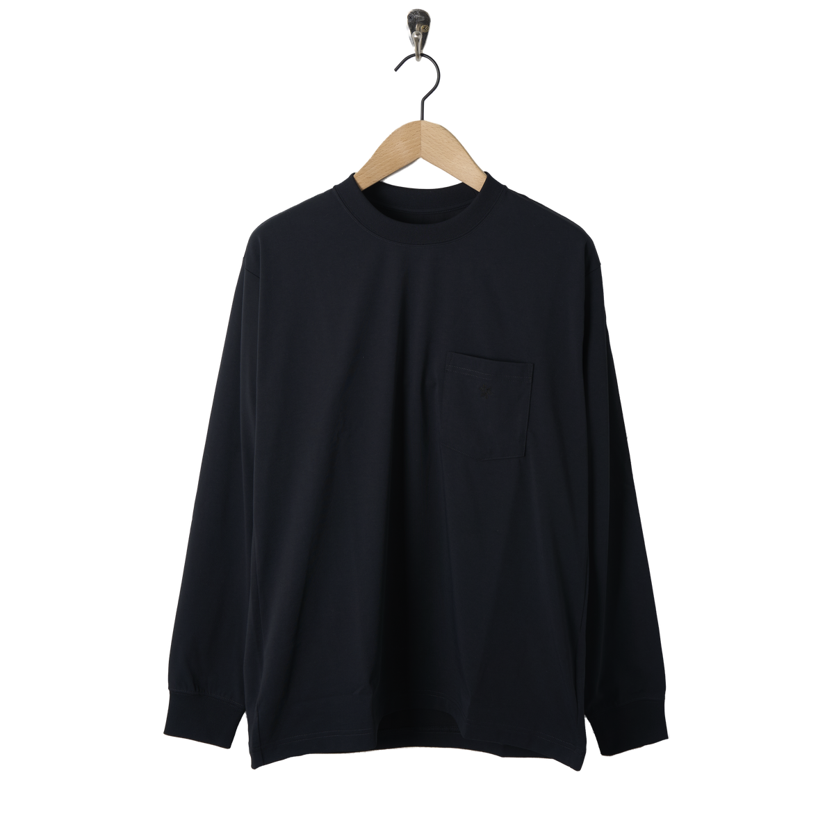 Goldwin Oversized Pocket L/S T-Shirt Black