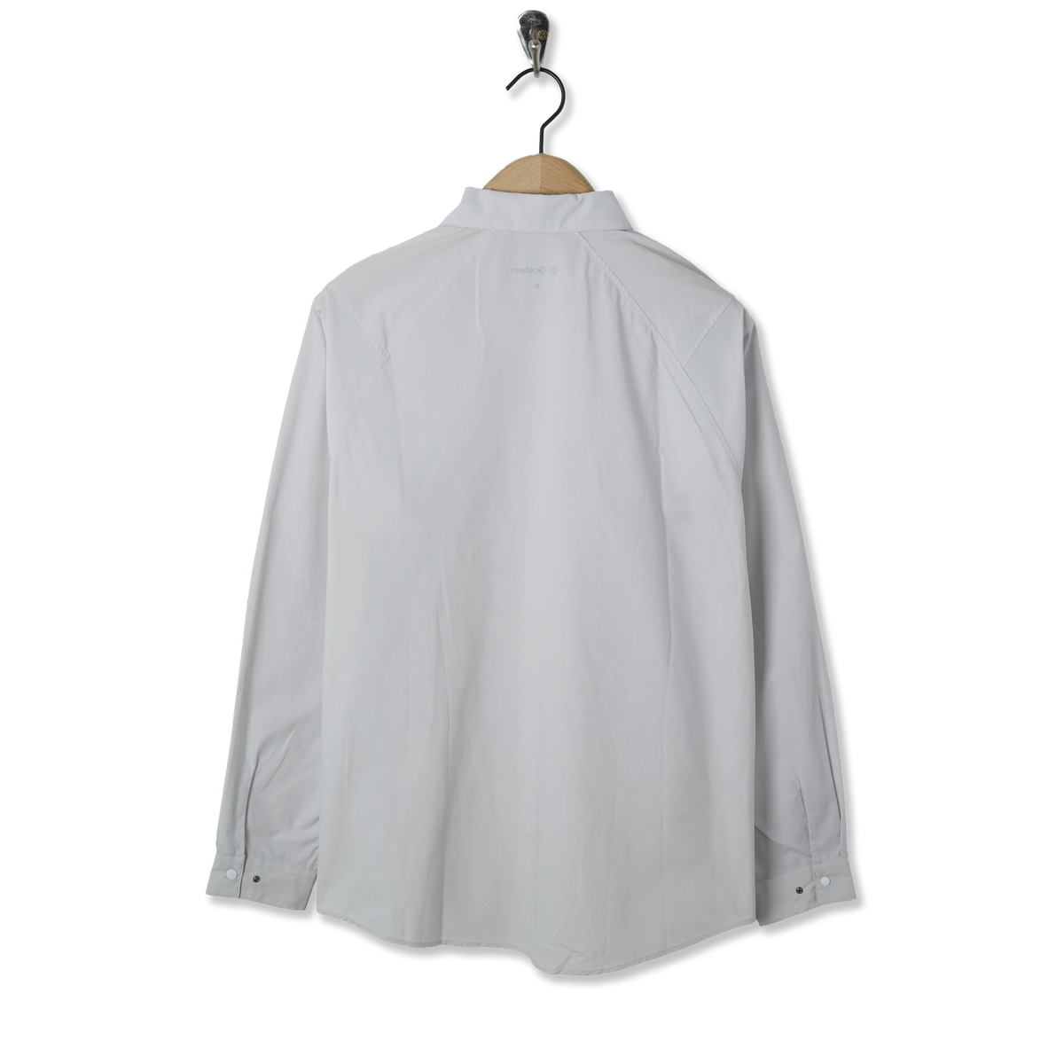 Goldwin Cotton Bamboo Shirt High Gray - Back