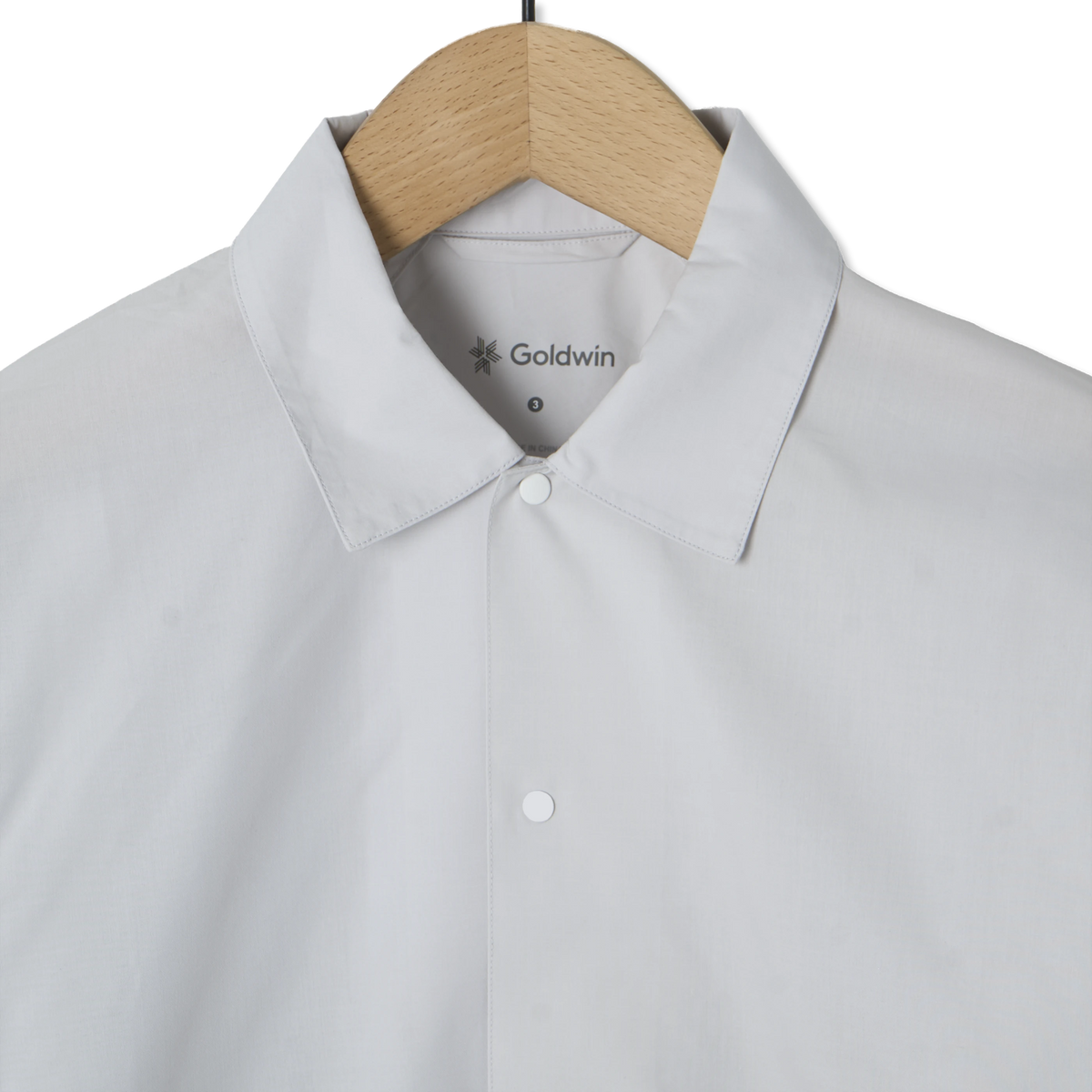 Goldwin Cotton Bamboo Shirt High Gray - Detail 3