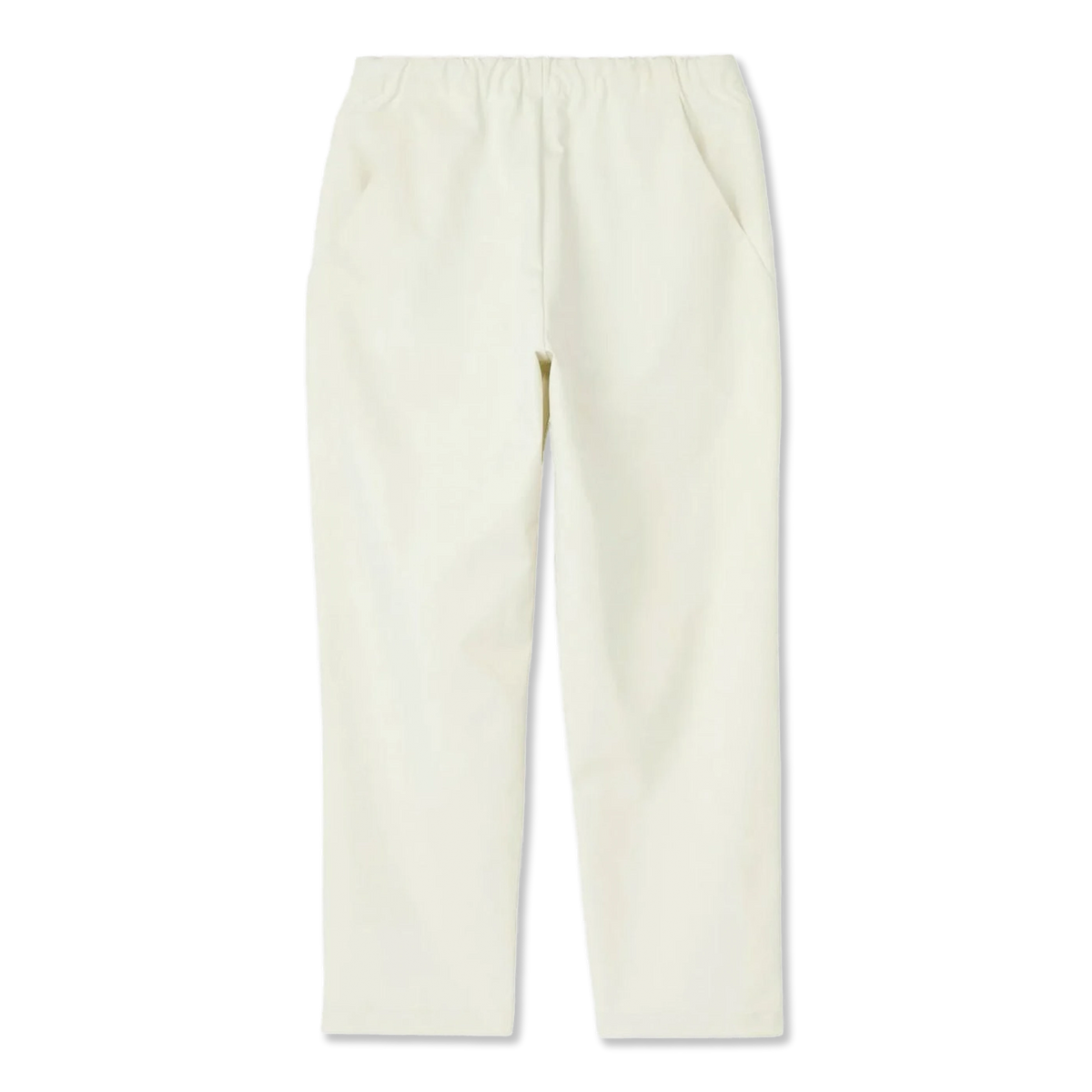 Goldwin One Tuck Tapered Stretch Pants Ivory - Back