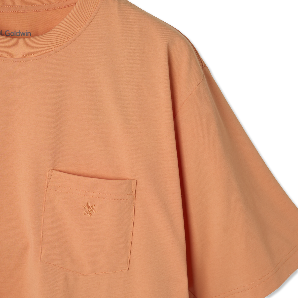 Goldwin Oversized Pocket T-shirt Lily Orange - Detail 1