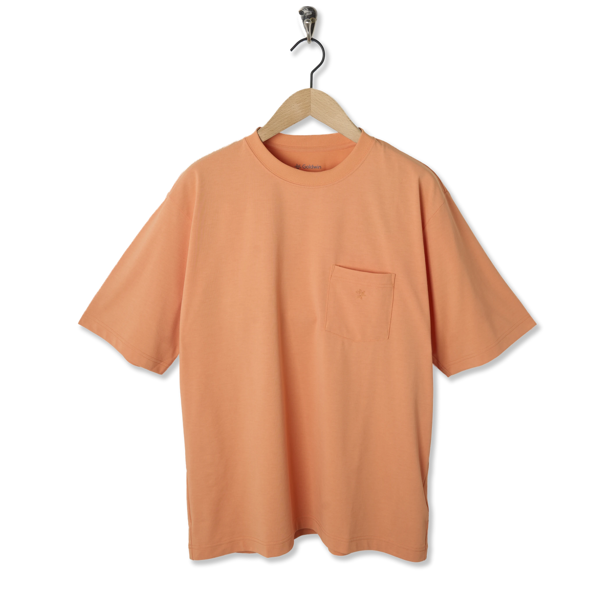 Goldwin Oversized Pocket T-shirt Lily Orange - Front