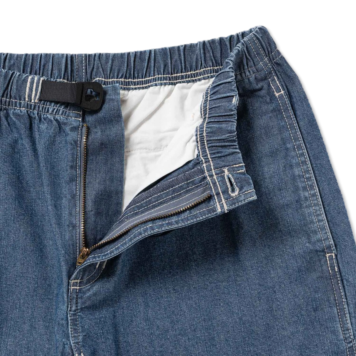 Gramicci Japanese Chambray Short Blue - Detail 2