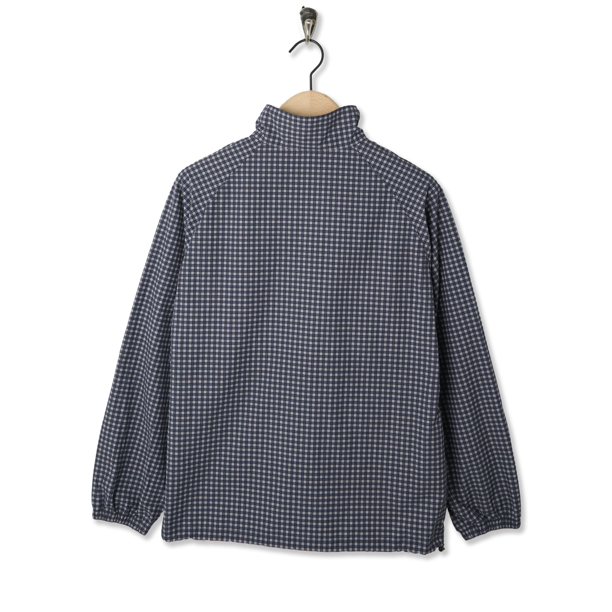Gramicci Mini Check Nylon Jacket Navy Check - Back