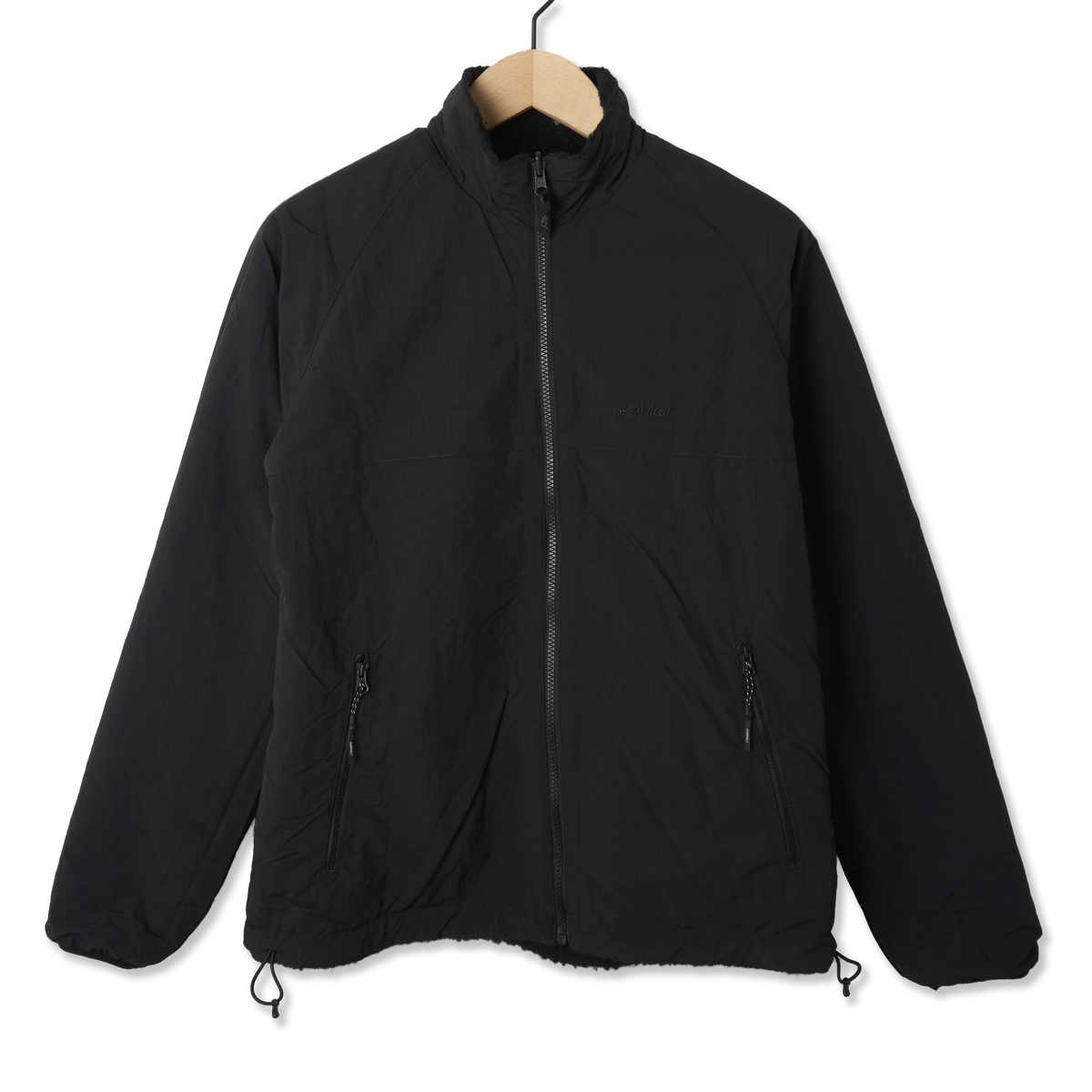 Gramicci Reversible Sherpa Jacket Charcoal Black - Detail 6