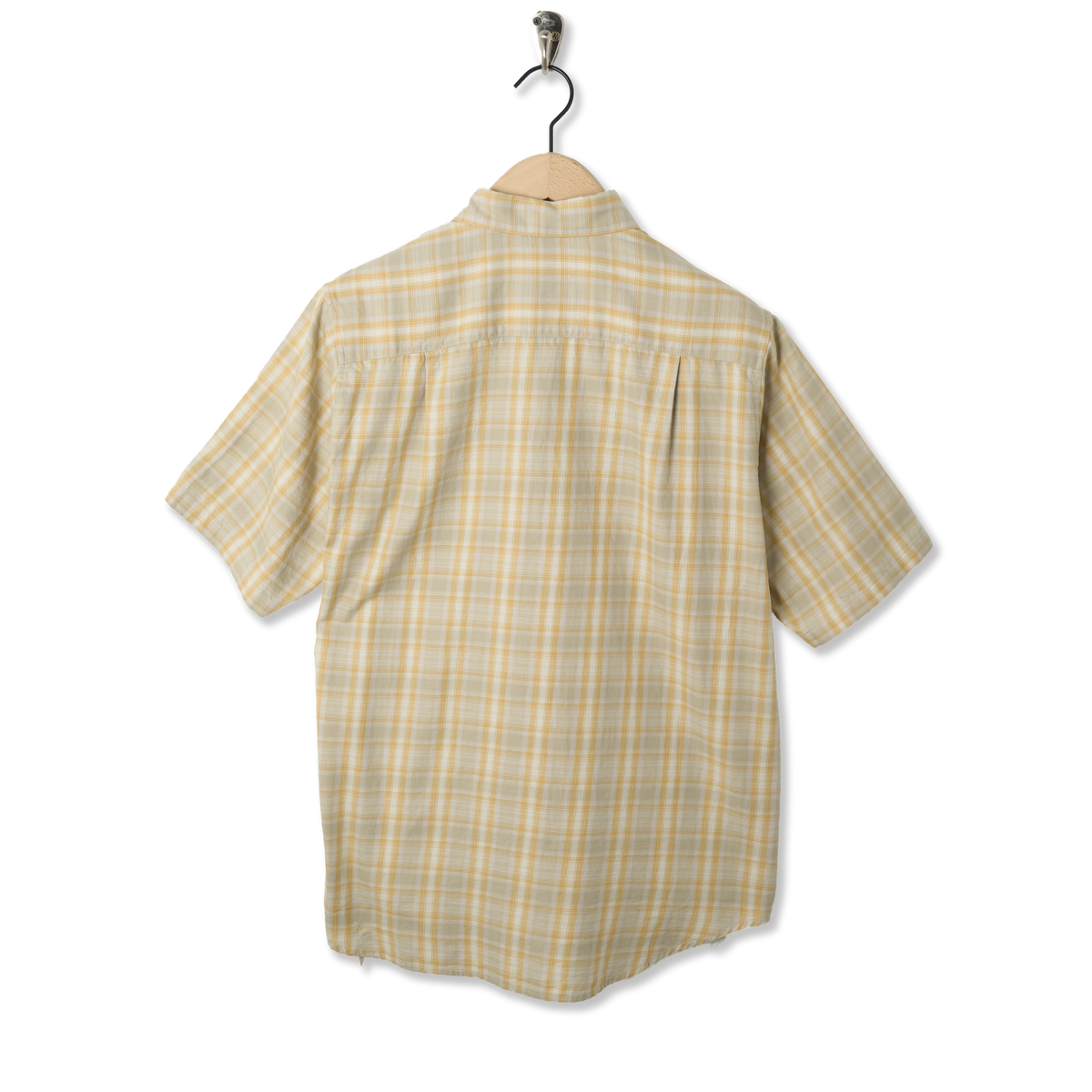 Gramicci S/S Checkered Ombre Shirt Mustard - Back