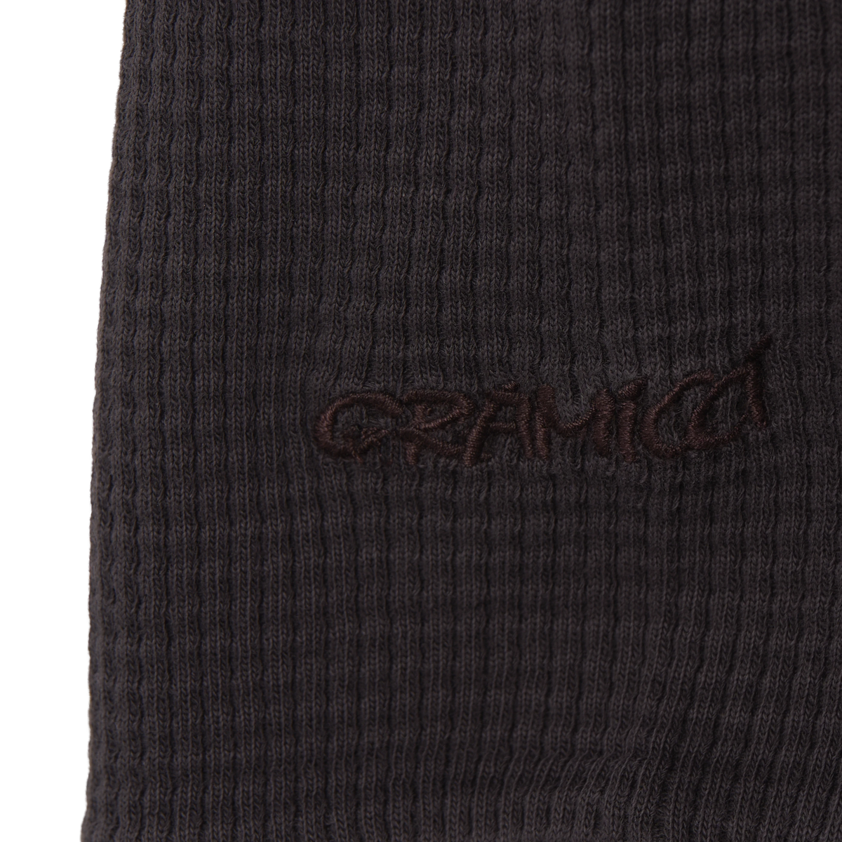 Gramicci Waffle Crew Fossil Pigment - Detail 4