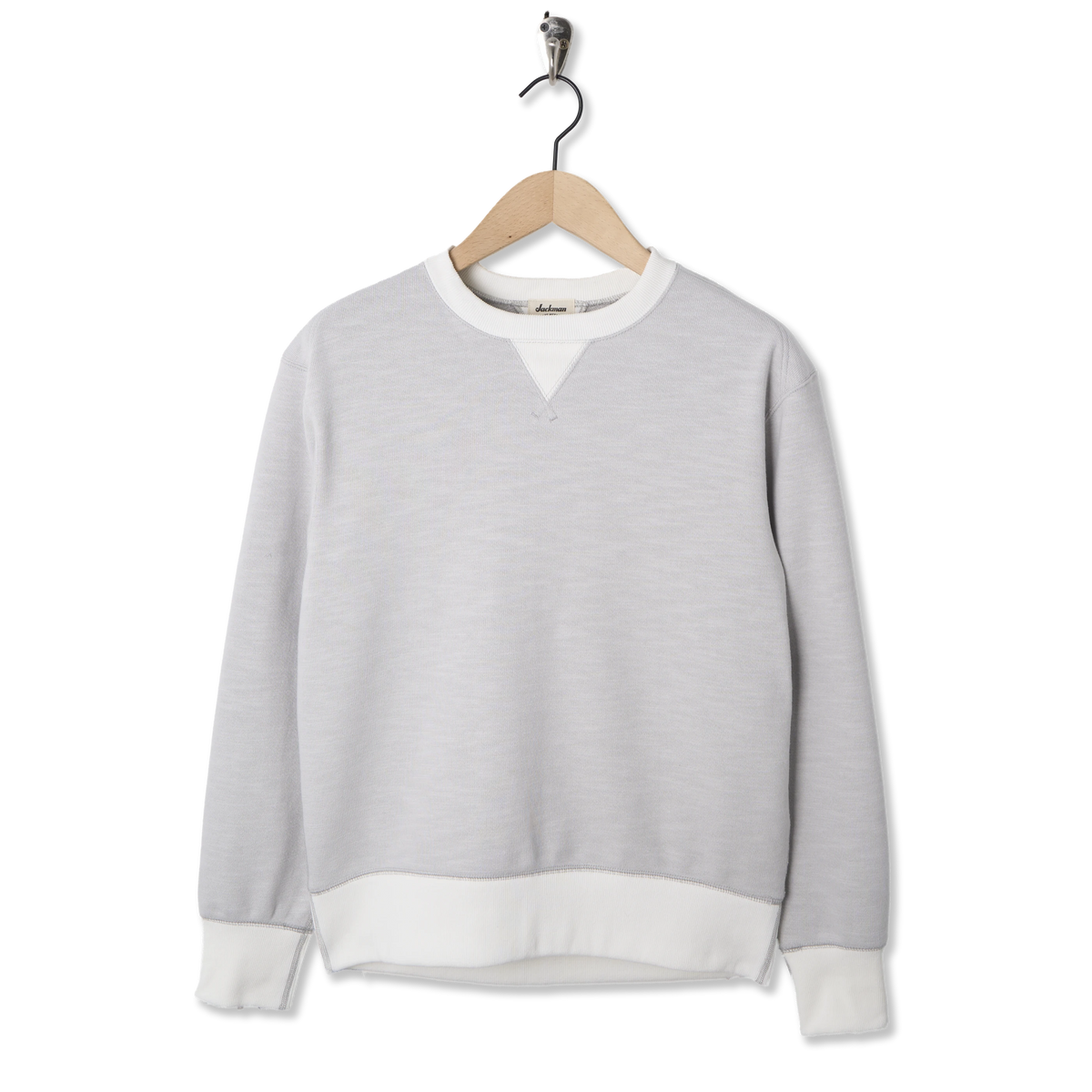 Jackman GG Sweat Crewneck Retro Silver x WH - Front