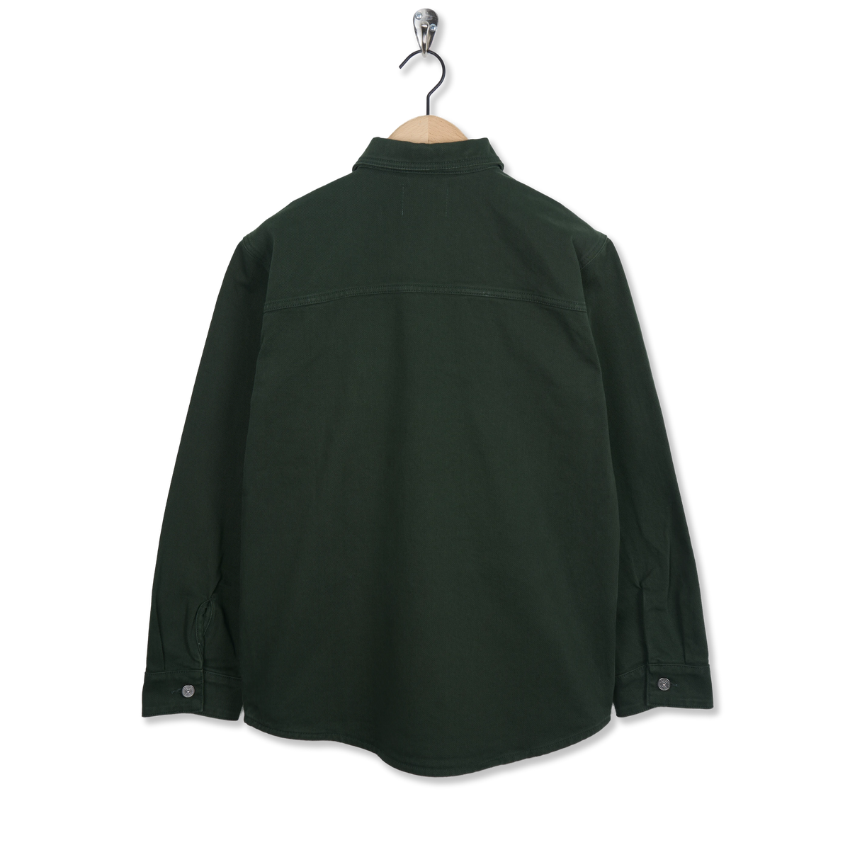 Lacoste Oversized Denim Overshirt Green - Back