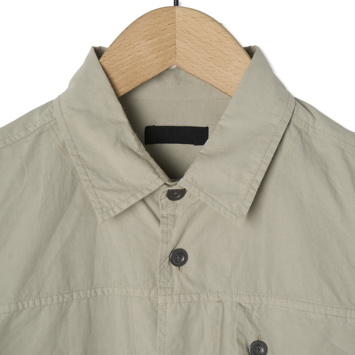 Left Hand BTTN PKT SHIRT STONE - Detail 4