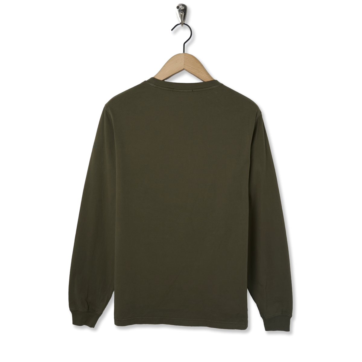 Left Hand L/S Pocket Tee Olive - Back