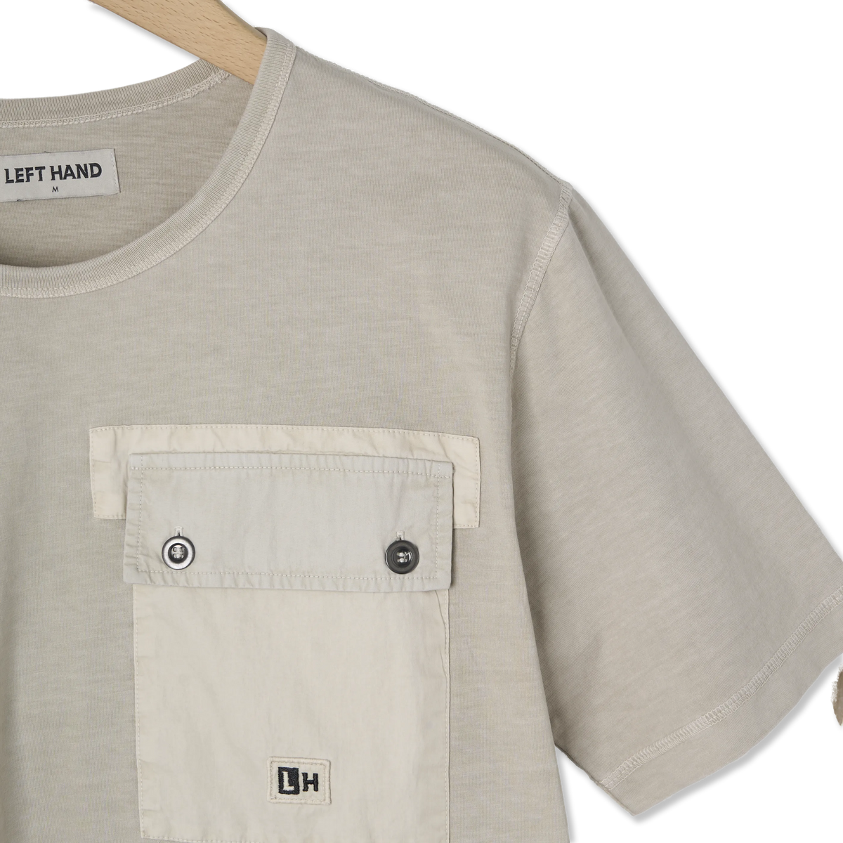Left Hand S-S LH PATCH PKT TEE KHAKI - Detail 3