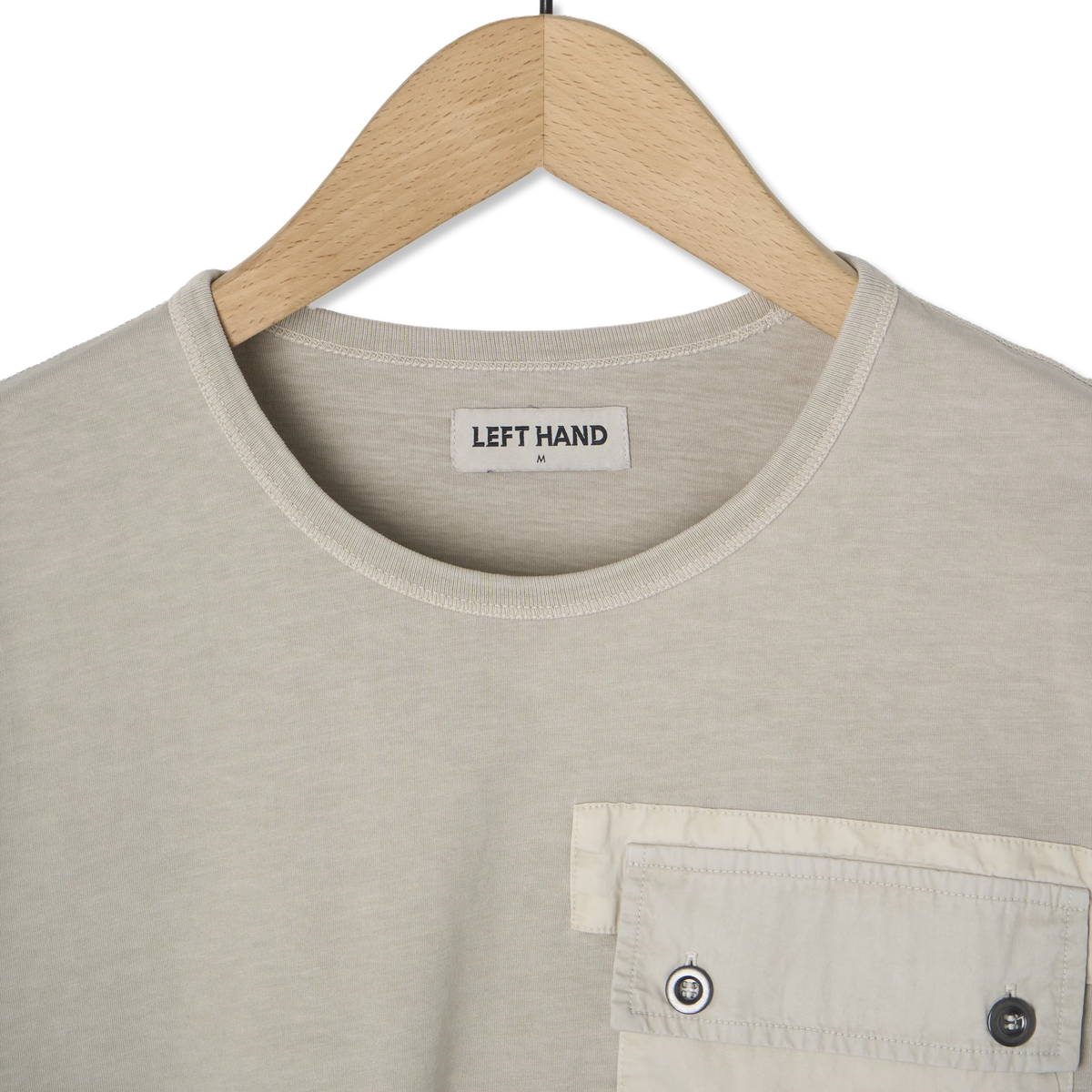 Left Hand S-S LH PATCH PKT TEE KHAKI - Detail 4