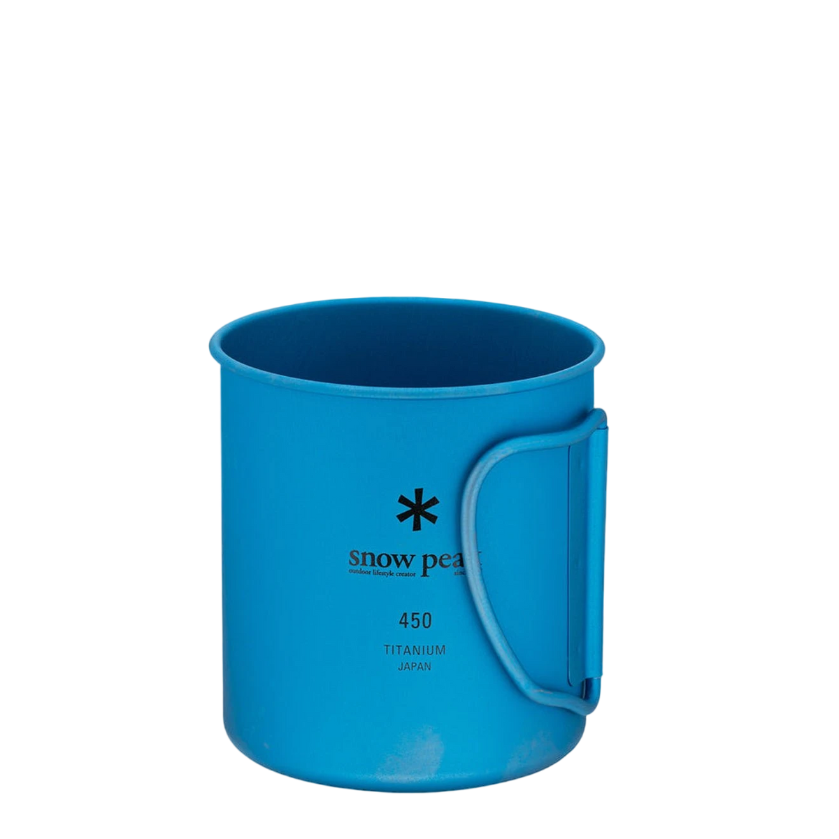 Snow Peak Titanium Single 450 Anodized Mug Blue - View 3