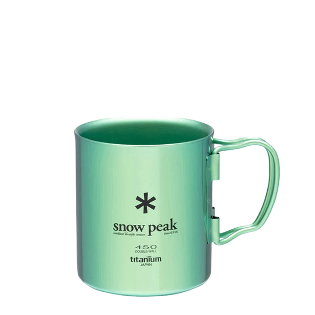 Snow Peak Titanium Double Wall Cup 450 Green - View