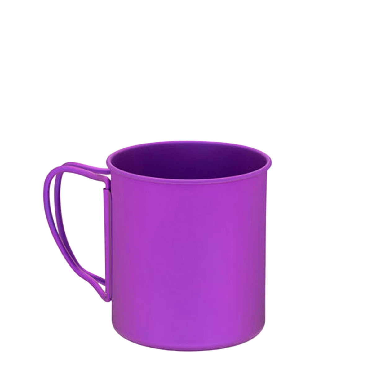 Snow Peak Titanium Single Wall 450 Mug Purple - View 3