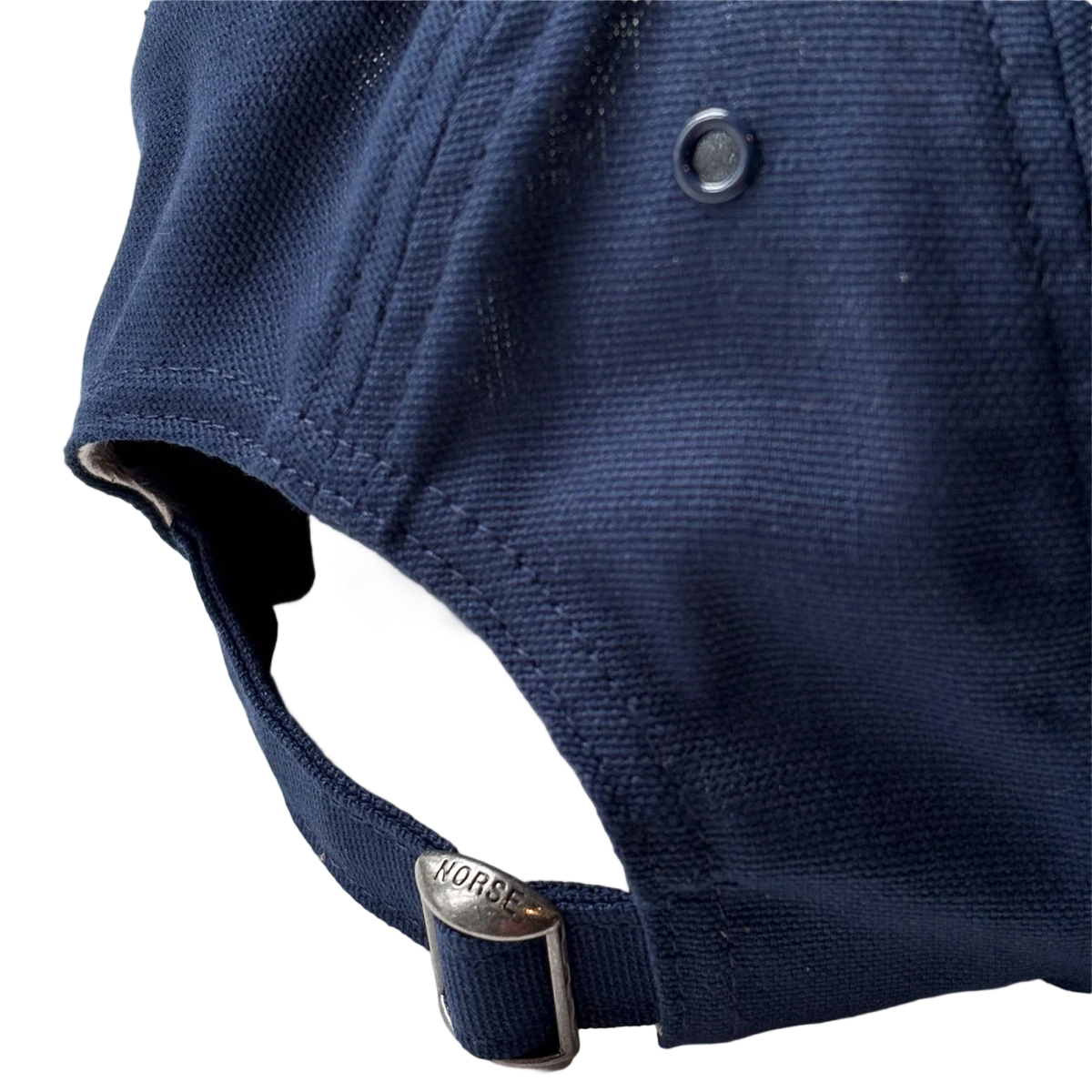 Norse Projects Light Canvas Felt N 8 Panel Cap Dark Navy - View 3