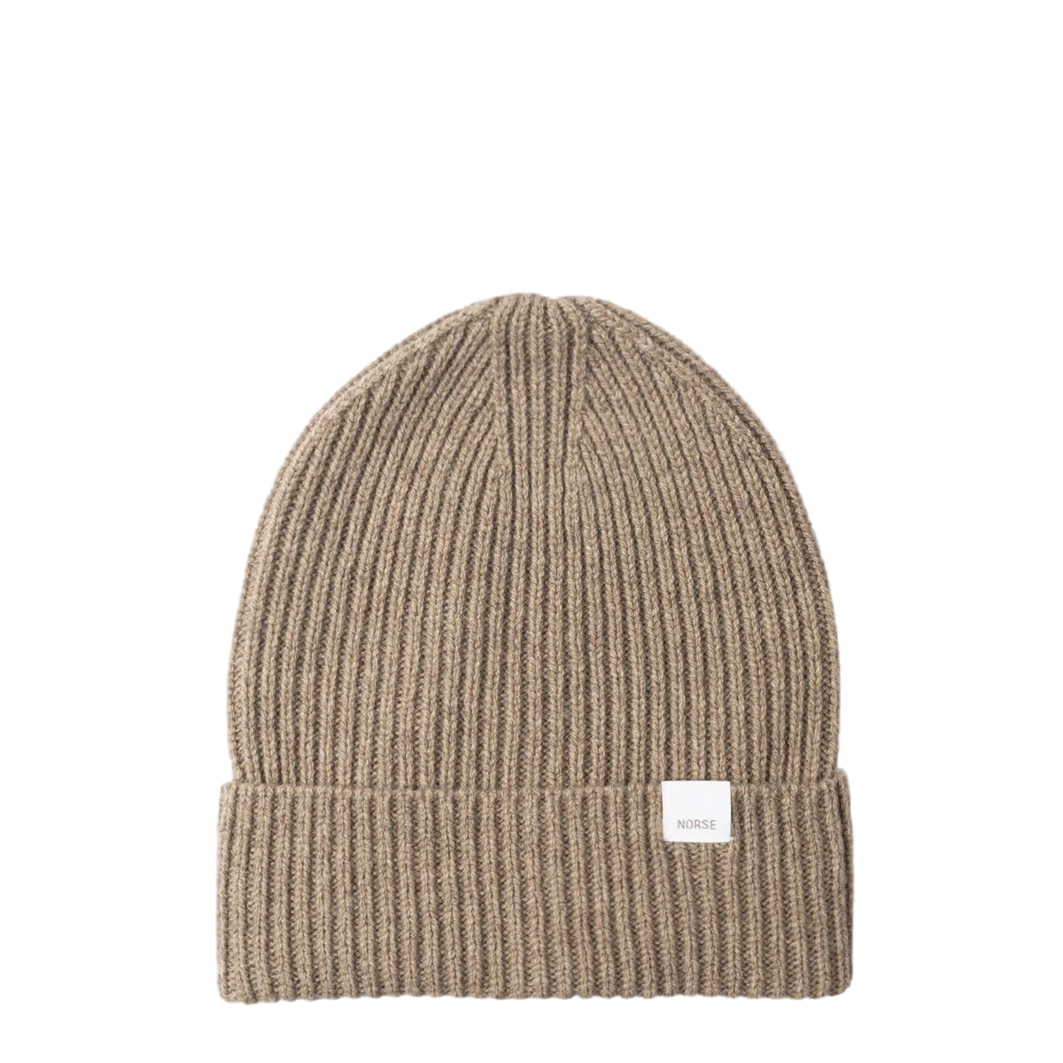 Norse Projects Norse Standard Merino Lambswool Beanie Clay - View 1